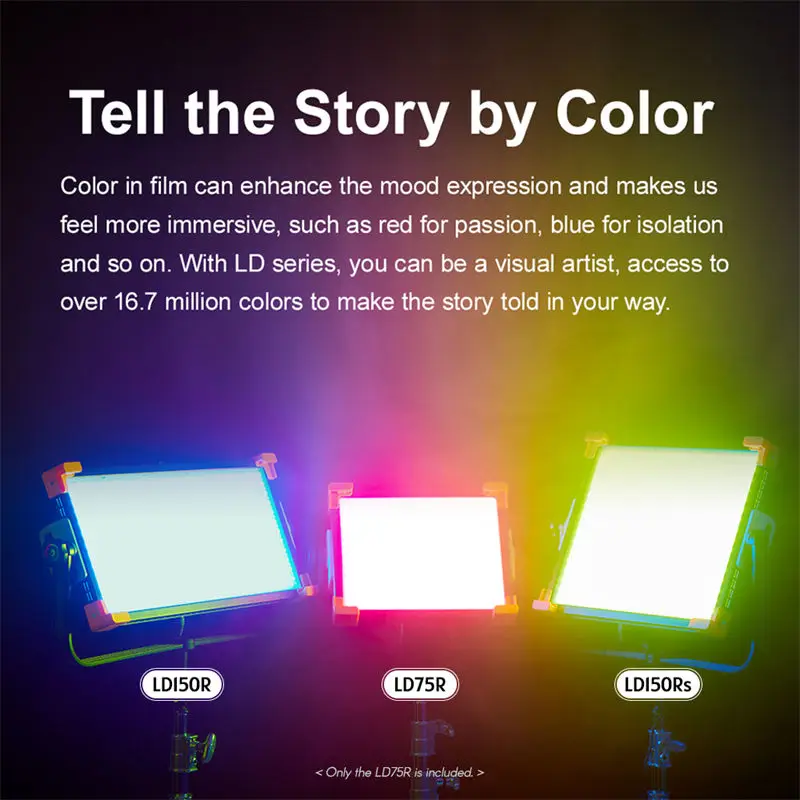 Godox LD75R LD150R LD150RS RGB Panel Light 150W 75W LED Video Light Studio Photography DMX APP Control News Live Video Lighting