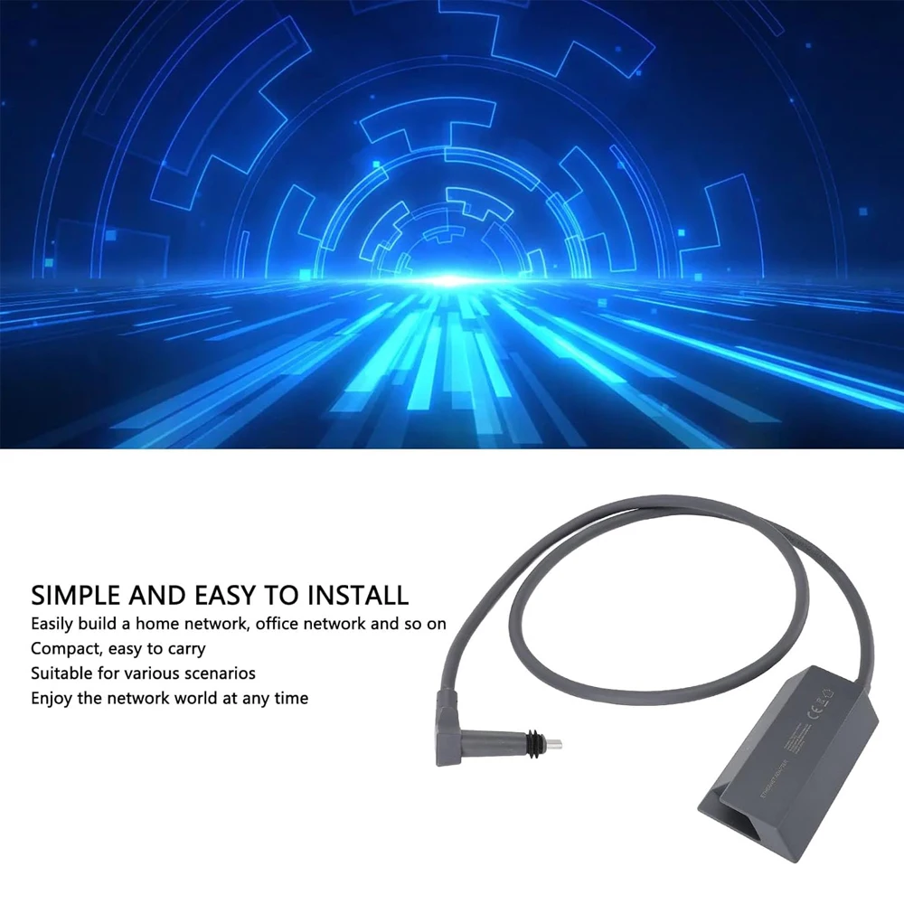 

For Starlink Ethernet Adapter for V2 Rectangle Dish - Satellite Internet Wired External Network Powerline Kit