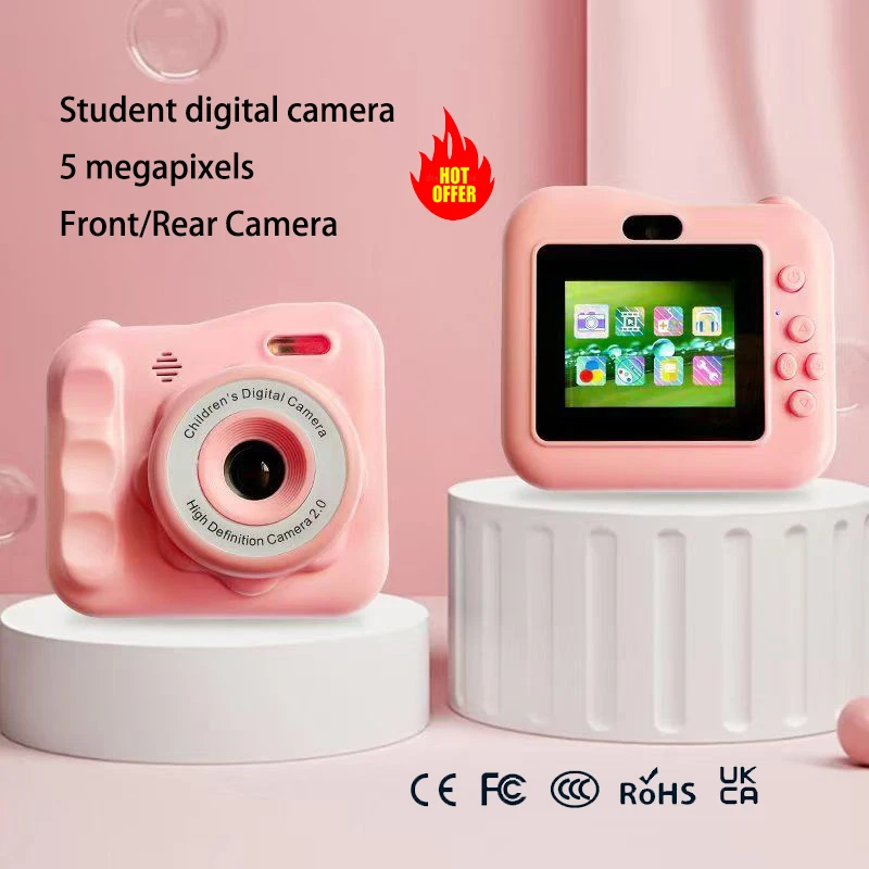 كاميرا أطفال 32G فورية 1080P HD عدسة مزدوجة كاميرا رقمية لصور السيلفي للفتيات والأولاد هدايا عيد الميلاد ألعاب أعياد الميلاد للأطفال
