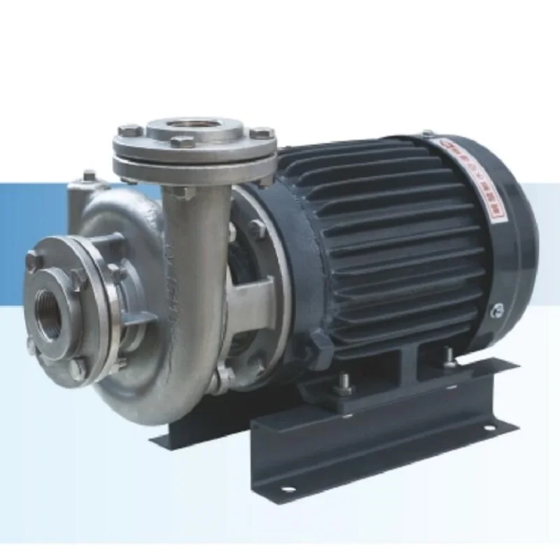 TS Imported motor electric stainless steel hot water resisting centrifugal pump for circulation and filtration