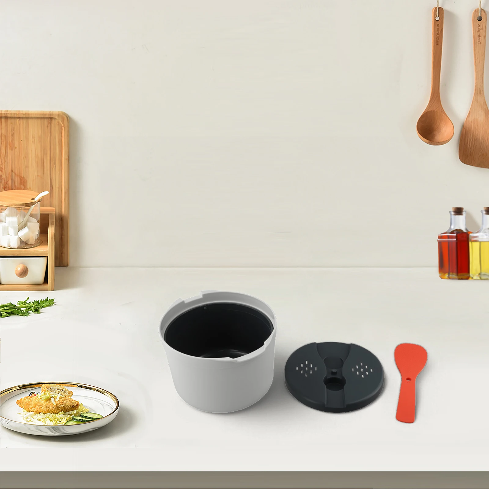 

Microwave Rice Cooker Steamer for Quick and Easy Meal Preparation Perfect for Cooking Rice Pasta and Vegetables