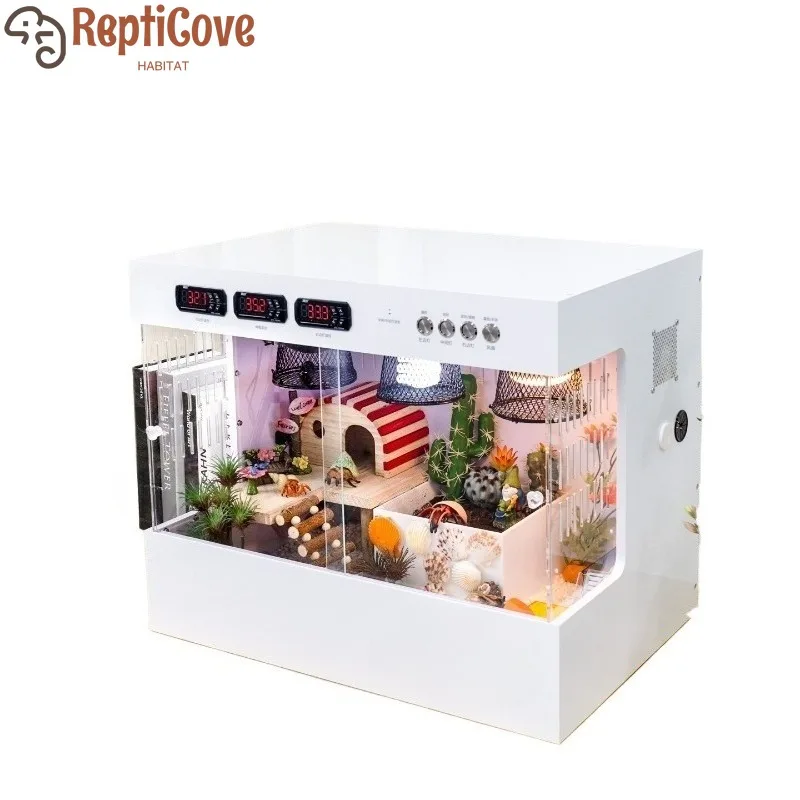 

Акриловый контейнер для кормления раков-отшельников с декоративной функцией поддержания постоянной температуры, подходит для маленьких и больших сухопутных черепах, а также для бородатых черепах.