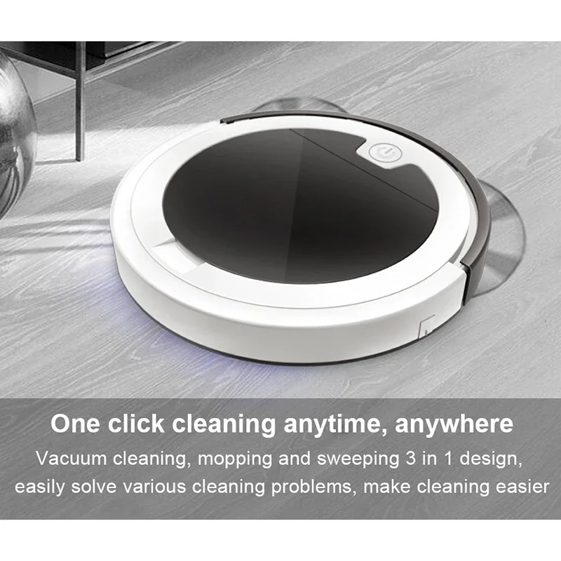 

Robot Vacuum Cleaner Garbage Containers Drag Sweep Suction Suitable Small Home Appliances For Floor Kitchens Bedroom