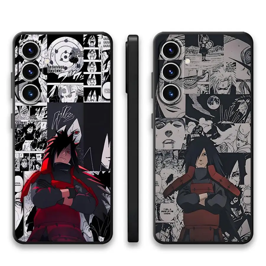 Uchiha Madara كول الأسود لينة غطاء الهاتف حقيبة لهاتف سامسونج غالاكسي A24 A55 A22 A52 A41 A26 A72 A25 A71 A51 A73 A32 A35 A36 A23 #4