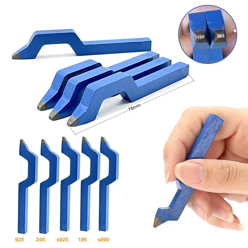 Curvo Aço Bent Punch Stamp Molde de Aço Anéis e Pulseira Marcando Ferramenta Escultura e Estampagem Ferramenta de Perfuração 950 24k 916 18k