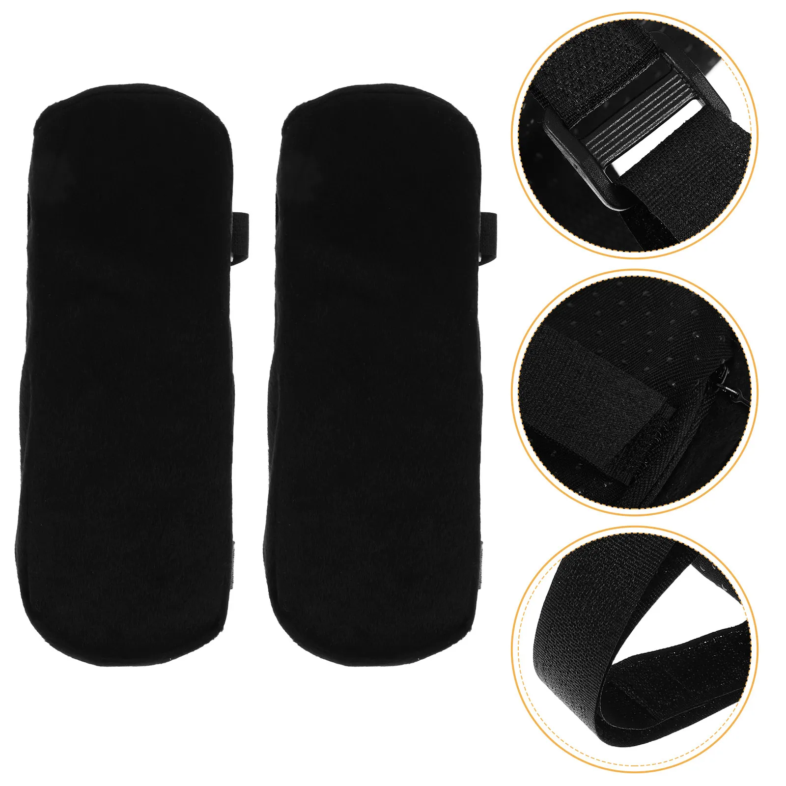 2Pcs Chair Armrest Covers Soft Comfortable Desk Arm Rest Pads Office Chair Wheelchair Armrest Cushions Long Sitting Support