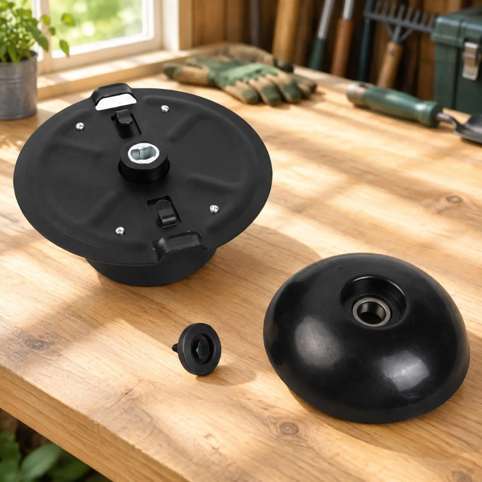 Equipment Component Compatible Vegetation Trimmer Carrier Plate Assembly Carrier Plate Assembly with Domed Cover Functional