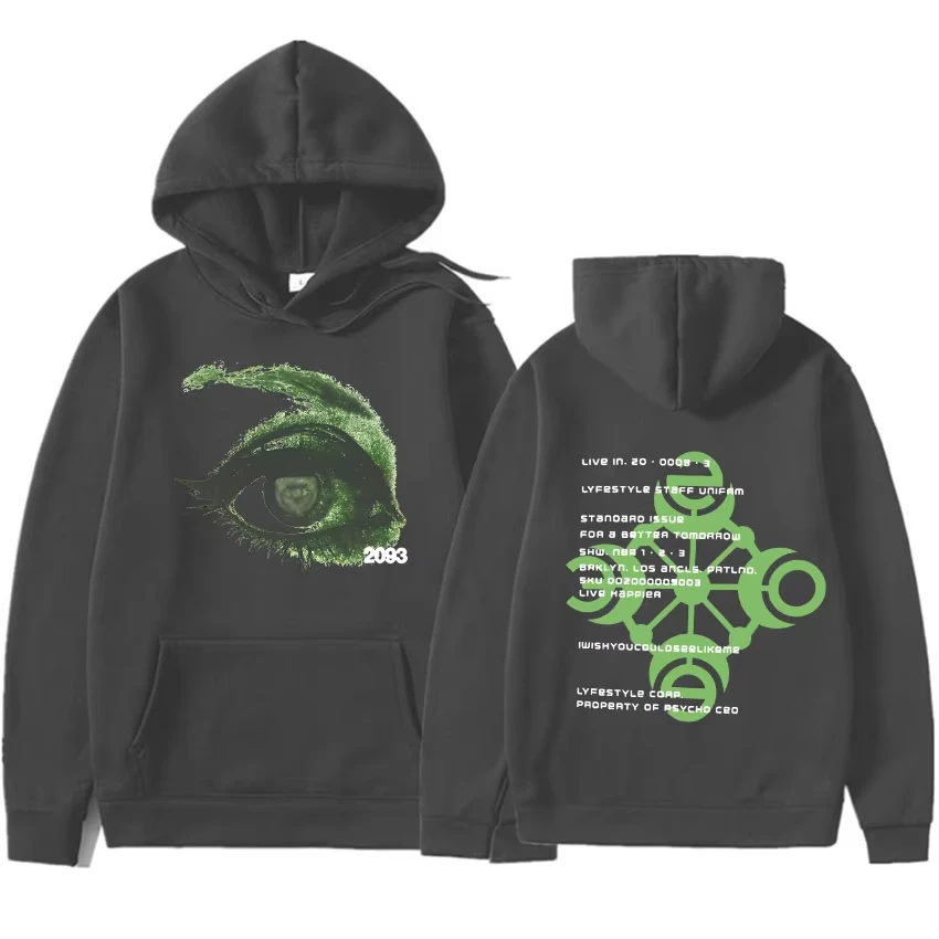 

Yeat Lyfestyle 2093, толстовка с принтом глаз, альбом, пуловеры, модные толстовки, мужские повседневные топы Y2K, эстетический топ с длинными рукавами, унисекс