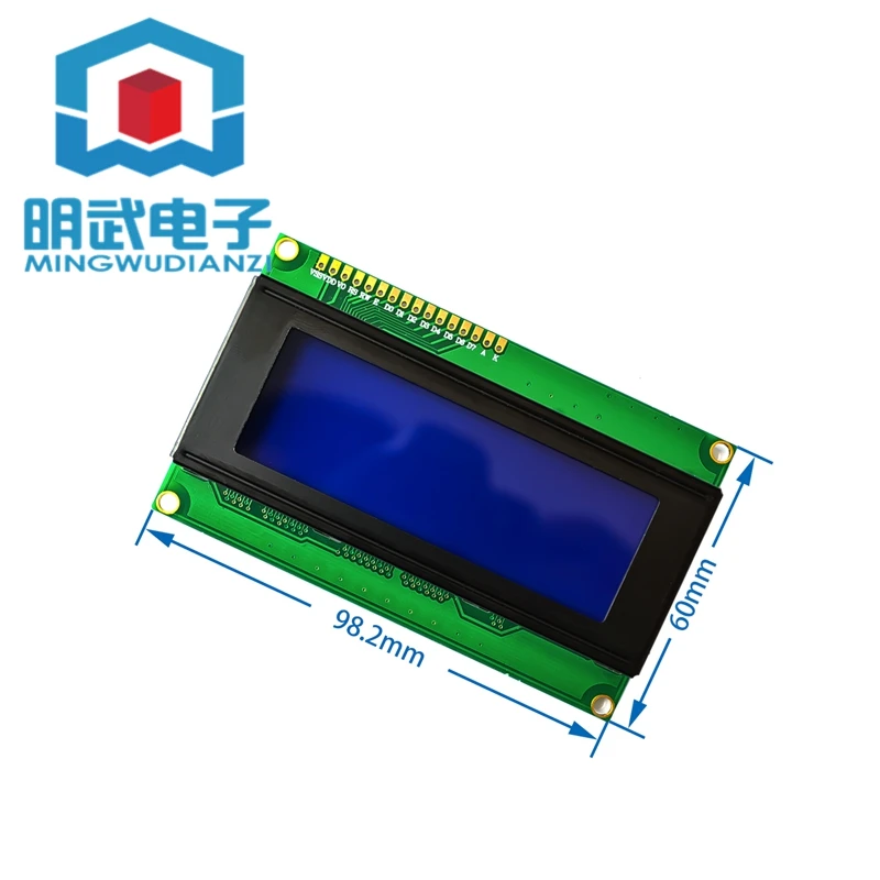 2004 ЖК-дисплей 2004А, модуль 5 В, синий экран 20X4