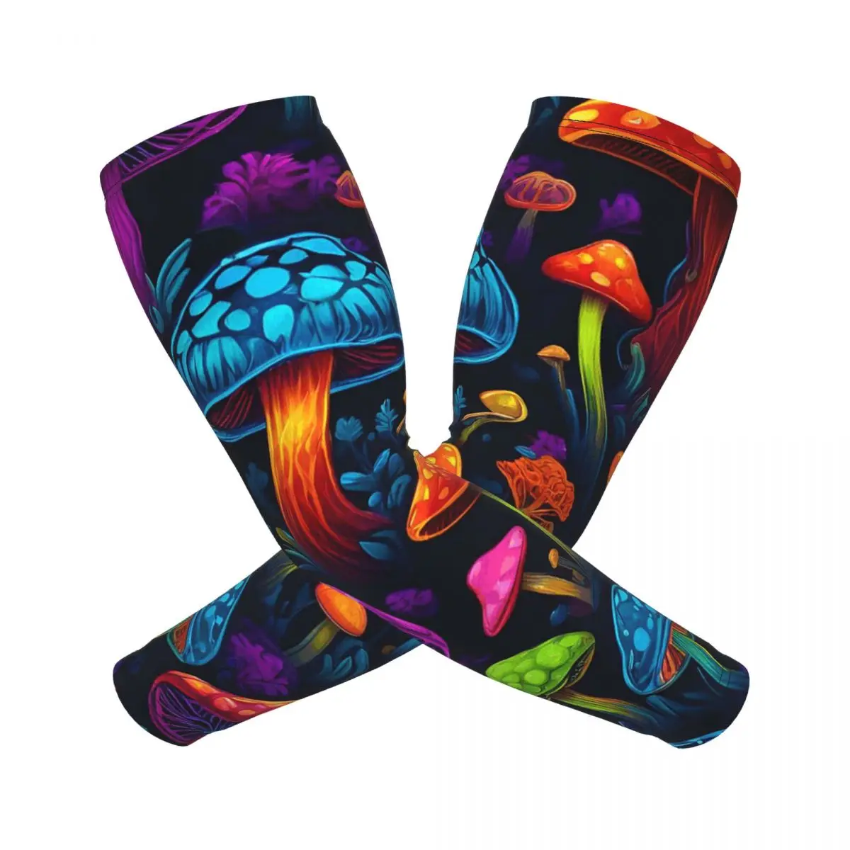 

Психоделические волшебные грибы с принтом лавовых рукавов для мужчин и женщин, защита от солнца и ультрафиолета, накидка для татуировок, спортивное охлаждение, велоспорт