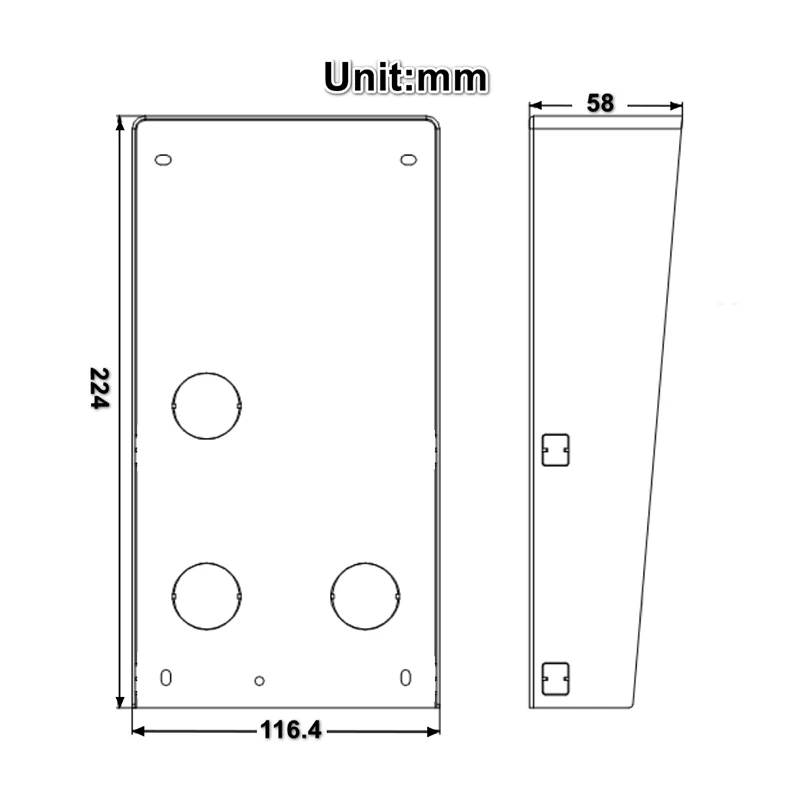 Hikvision DS-KABD8003-RS2 درع المطر لمحطة باب الوحدة لـ DS-KD8003-IME1 أو DS-KD8003-IME2 #2