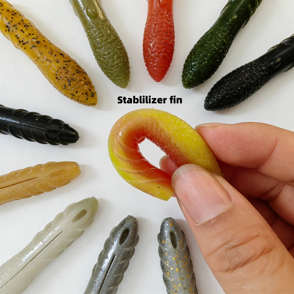 MUKUN 63 mm/80 mm sinkender weicher Köder, künstliche Angelköder, Meereswürmer, Regenwurm, Angelgerät, weiche Köder – Detail 1