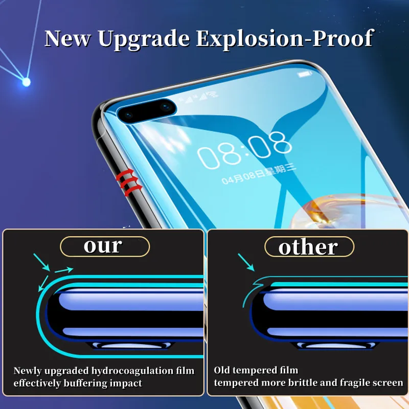 360° Front Back Hydrogel Film For HUAWEI P60 P50 P40 P30 Mate 60 50 40 30 Pro Plus Nova 10 9 8 7 Full Cover HD Screen Protector