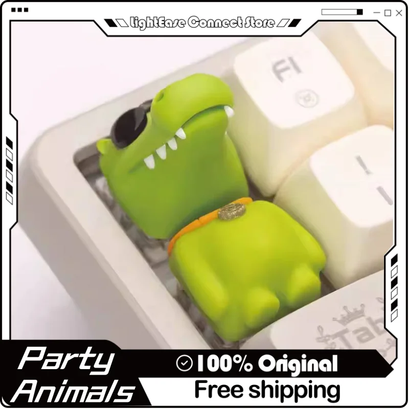 New Party Animals Keycap Custom Cute Keyboard Cap Direction Resin Process Key Cap Mechanical Keyboard Gaming Accessories Gift