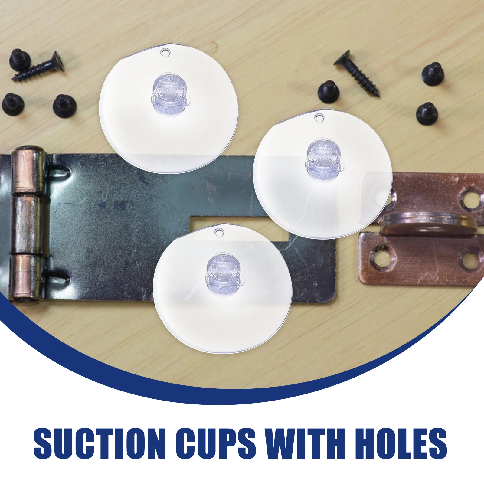 

100Pcs Small Transparent Suction Cups Pads Hangers for Glass Tiles Plastic Surfaces Glass Table Top Suckers