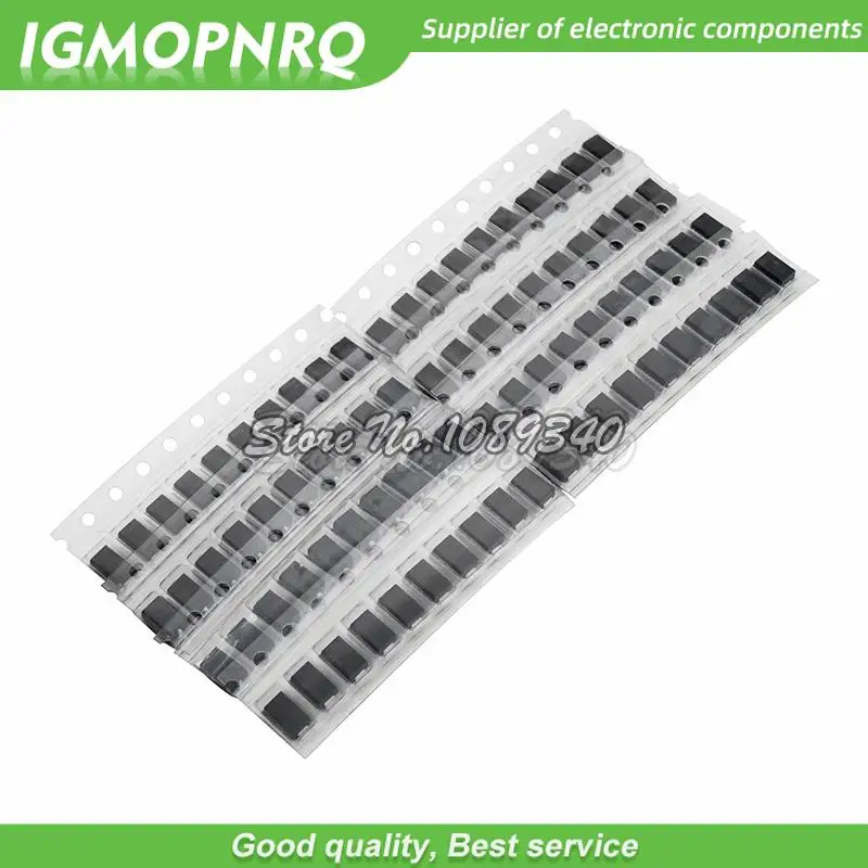 90pcs/lot 9values x 10pcs 1N4001 1N4004 1N4007 SS14 SS24 SS34 SS16 SS26 SS36 SMD schottky diode assort kit igmopnrq