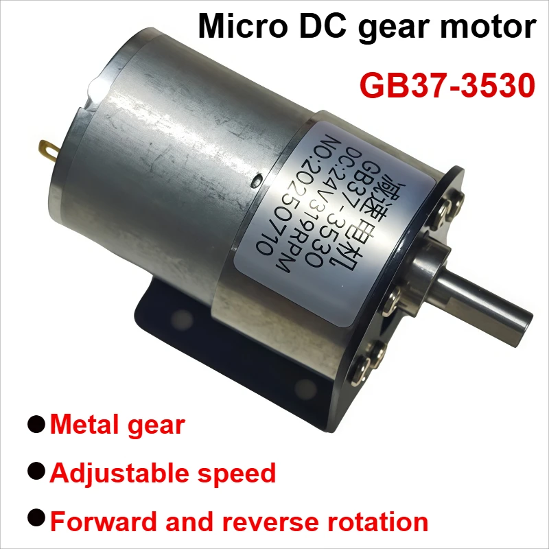 

JGB37-3530 Мотор-редуктор постоянного тока 12/24 В, 37 мм, цельнометаллическая коробка передач, 7 об/мин-600 об/мин, мотор-редуктор с высоким крутящим моментом и эксцентриковым валом