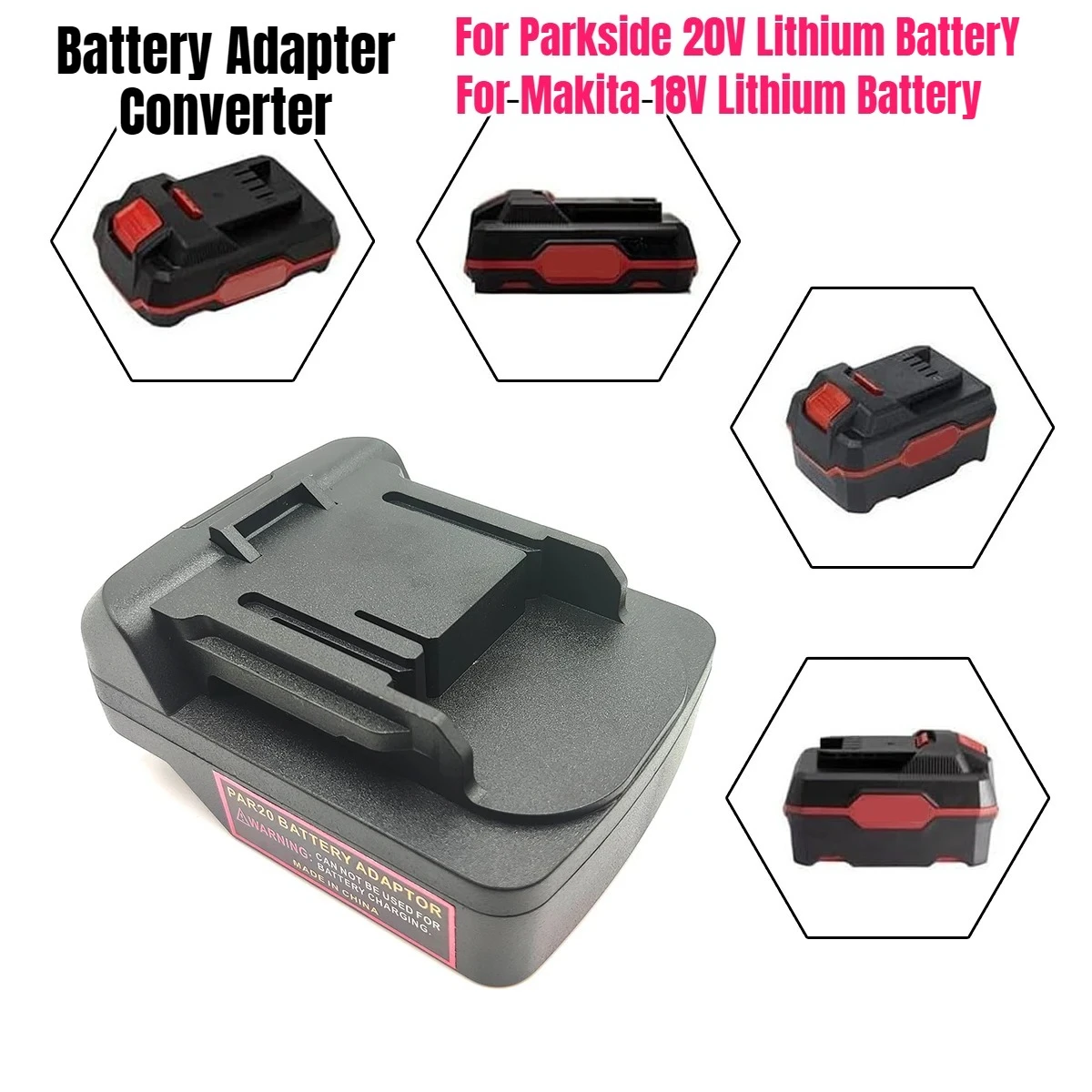 

Battery Adapter Converter for Parkside 20V Lithium Batteries Compatible with For Makita 18V Lithium Battery Power Tools Drills