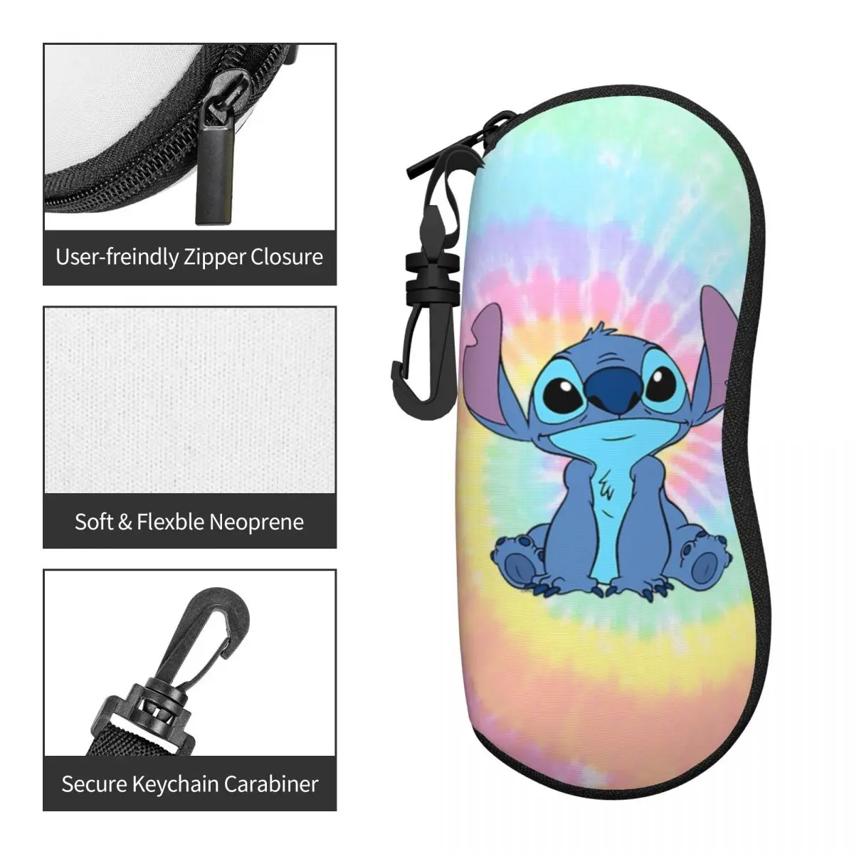 Colorfull Stitch สินค้ากล่องแว่นตาสำหรับเด็กผู้หญิงพิมพ์ลายกล่องแว่นตาของขวัญ