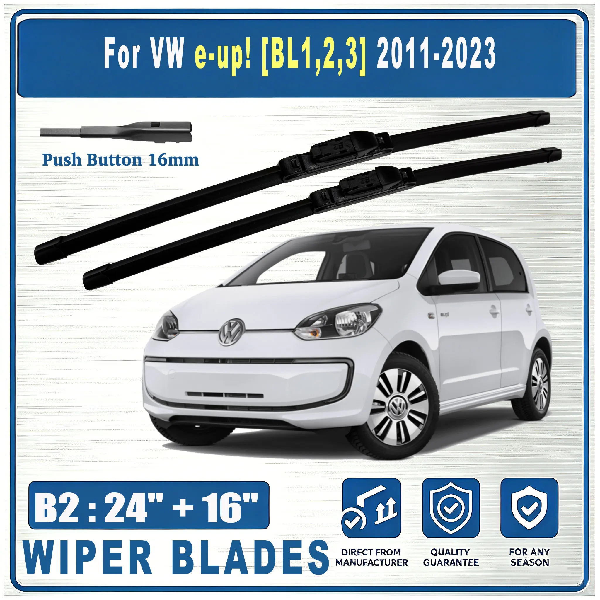 For VW e-up! load up [BL1,2,3] 2011-2023 Front B2 24