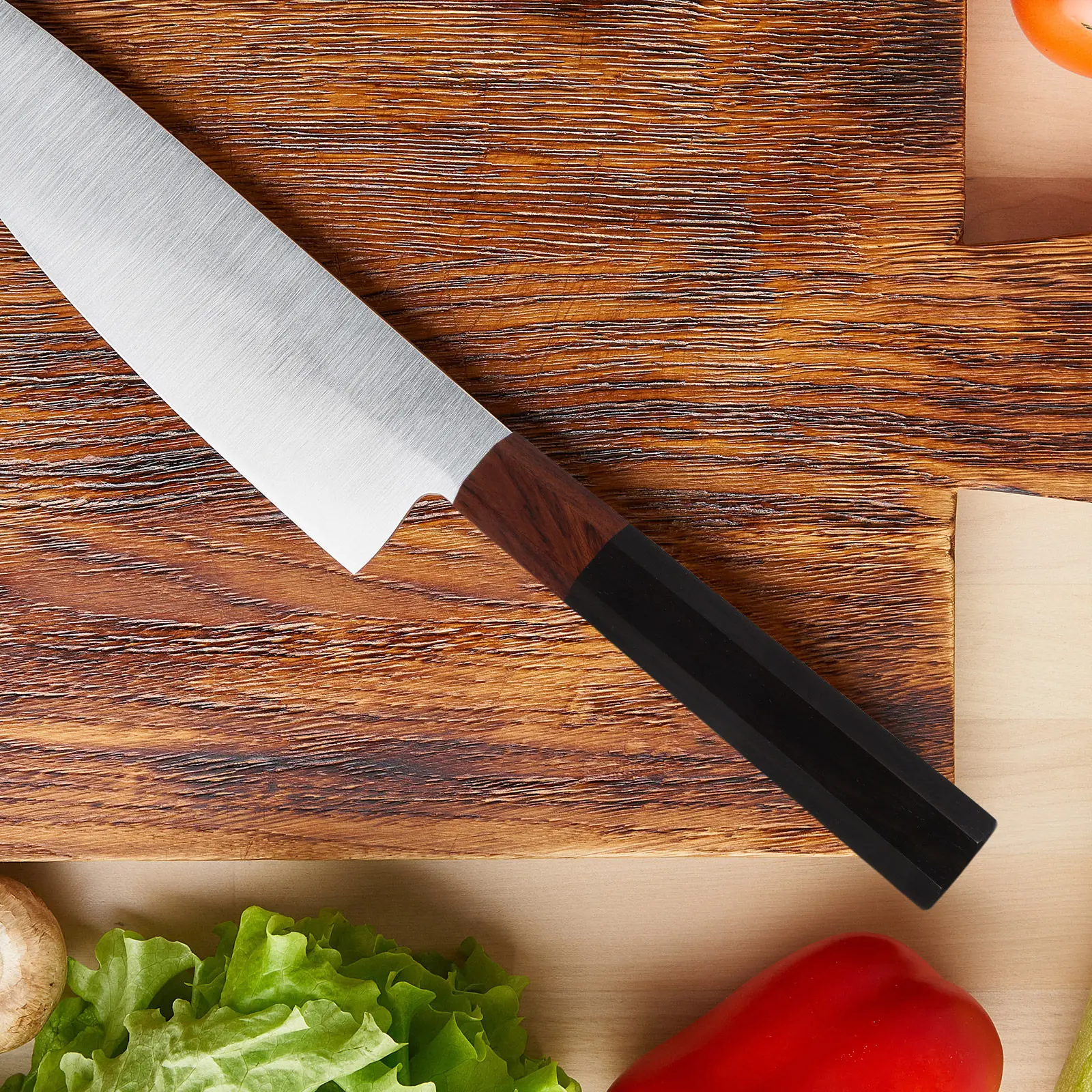 Octagonal Ebony Kitchen Knife  - đánh giá và giá Japanese Knife