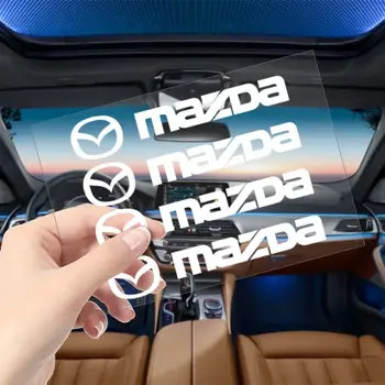 Per Mazda 2 3 4 5 6 7 8 323 626 CX5 CX7 CX9 RX8 MX3 MX5 4 pezzi adesivi per maniglia portiera auto pneumatici specchietto retrovisore decalcomanie decorazione 8 best sales accessori mazda 626 - №6
