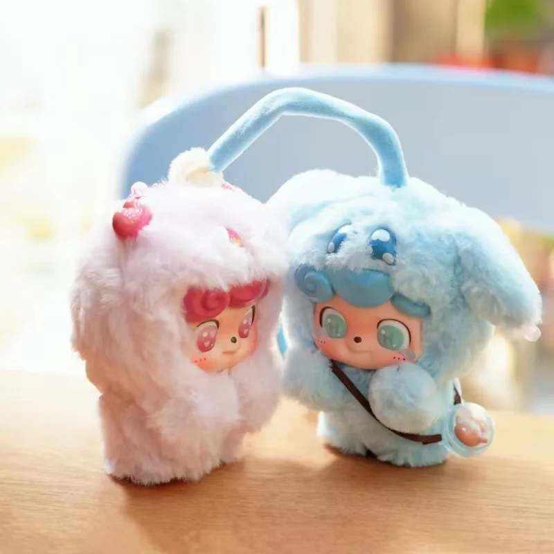 جديد Q.kid الفينيل صندوق أعمى قلادة العاطفية فروي الوحش سلسلة عمل الشكل الكرتون ديكور اللعب لطيف أنيمي لعبة طفلة هدية