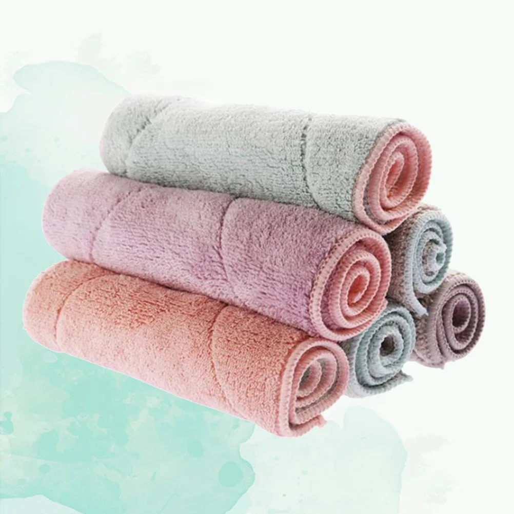 

10 Pcs Thickened Absorbent Dish Towel Kitchen Cloth Non-stick Oil Cleaning Wipe