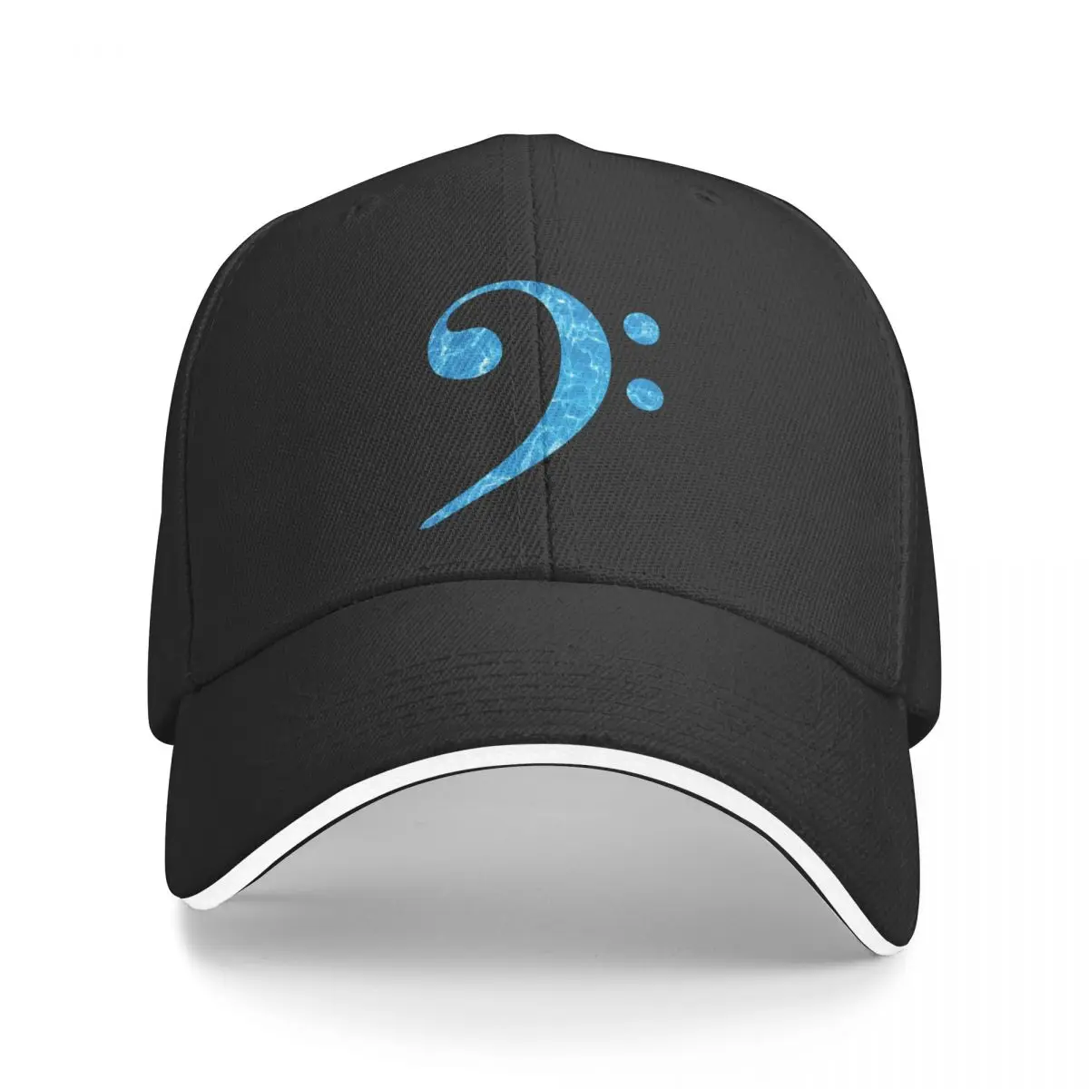 

Bass Clef-Bass Player-Bass Guitarist Watercolor Ocean Sea Baseball Cap funny hat Icon Men's Women's