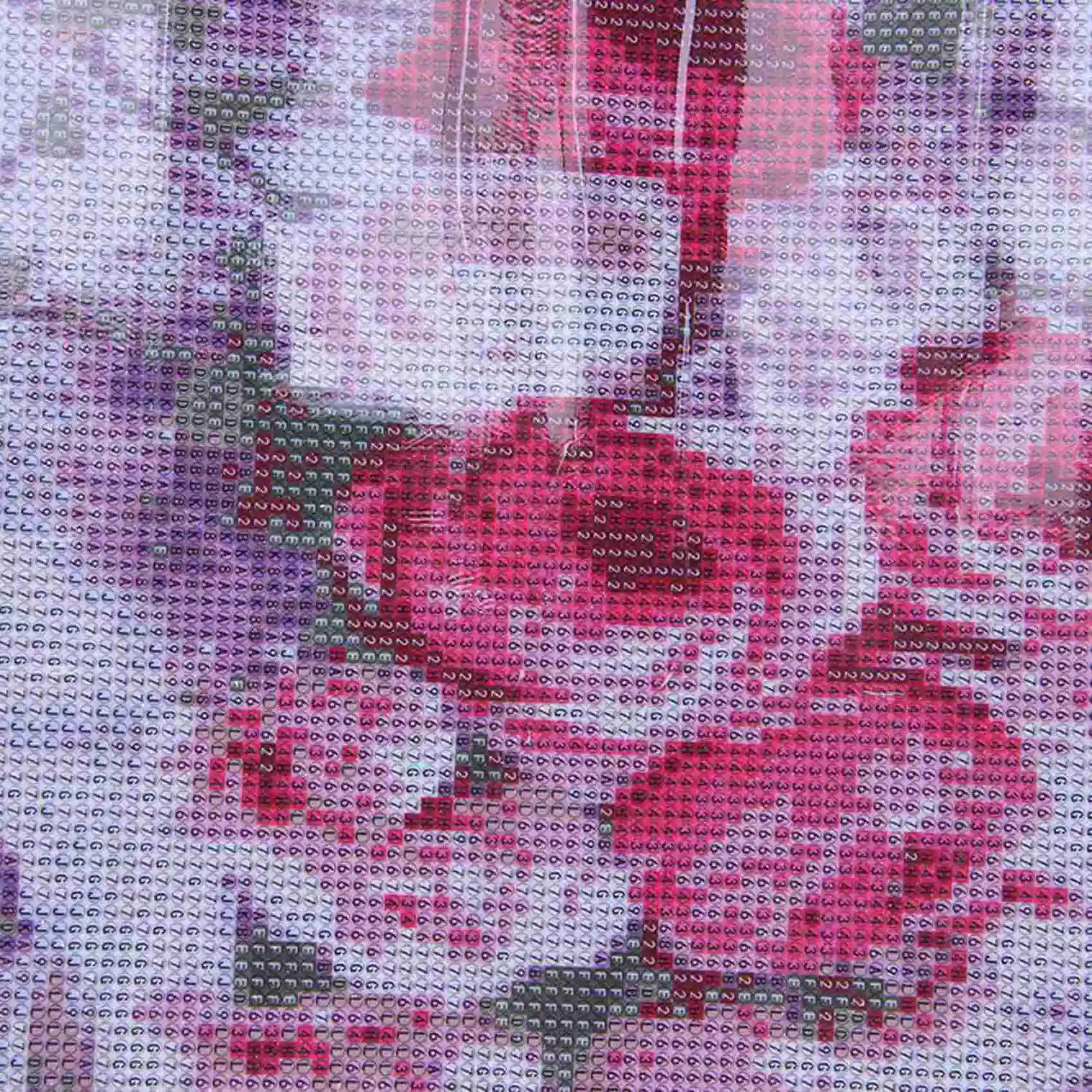 

A56P-2Set Diy Round Drill Diamond Painting Cross Stitch Mosaics Full 100% Cover Embroidery, "Coffee And Rose" & Snow Kitten