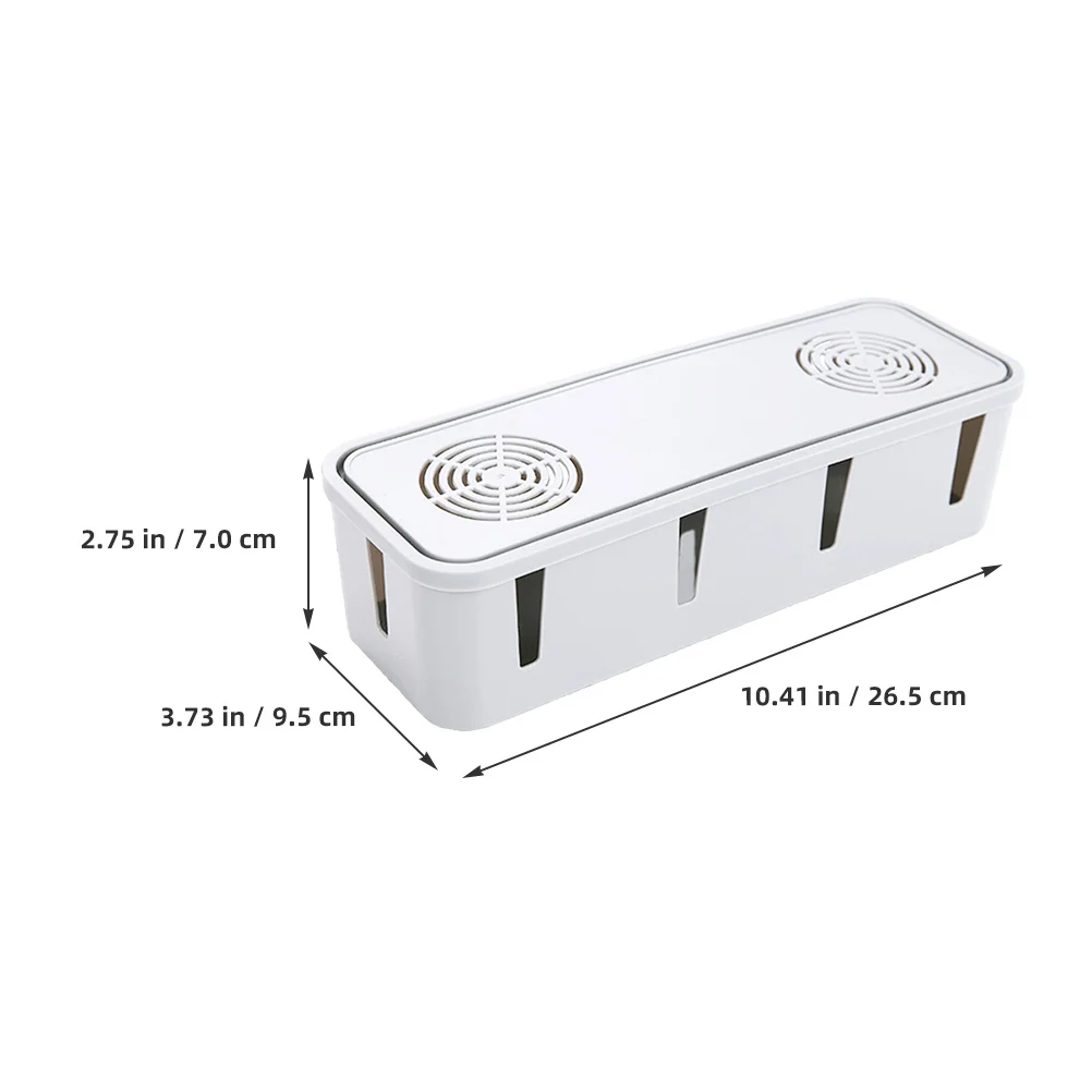 3Pcs Cable Organizer Box Desk Computer Cord Management Strip Storage Cord Holder Electrical Wire Organizer