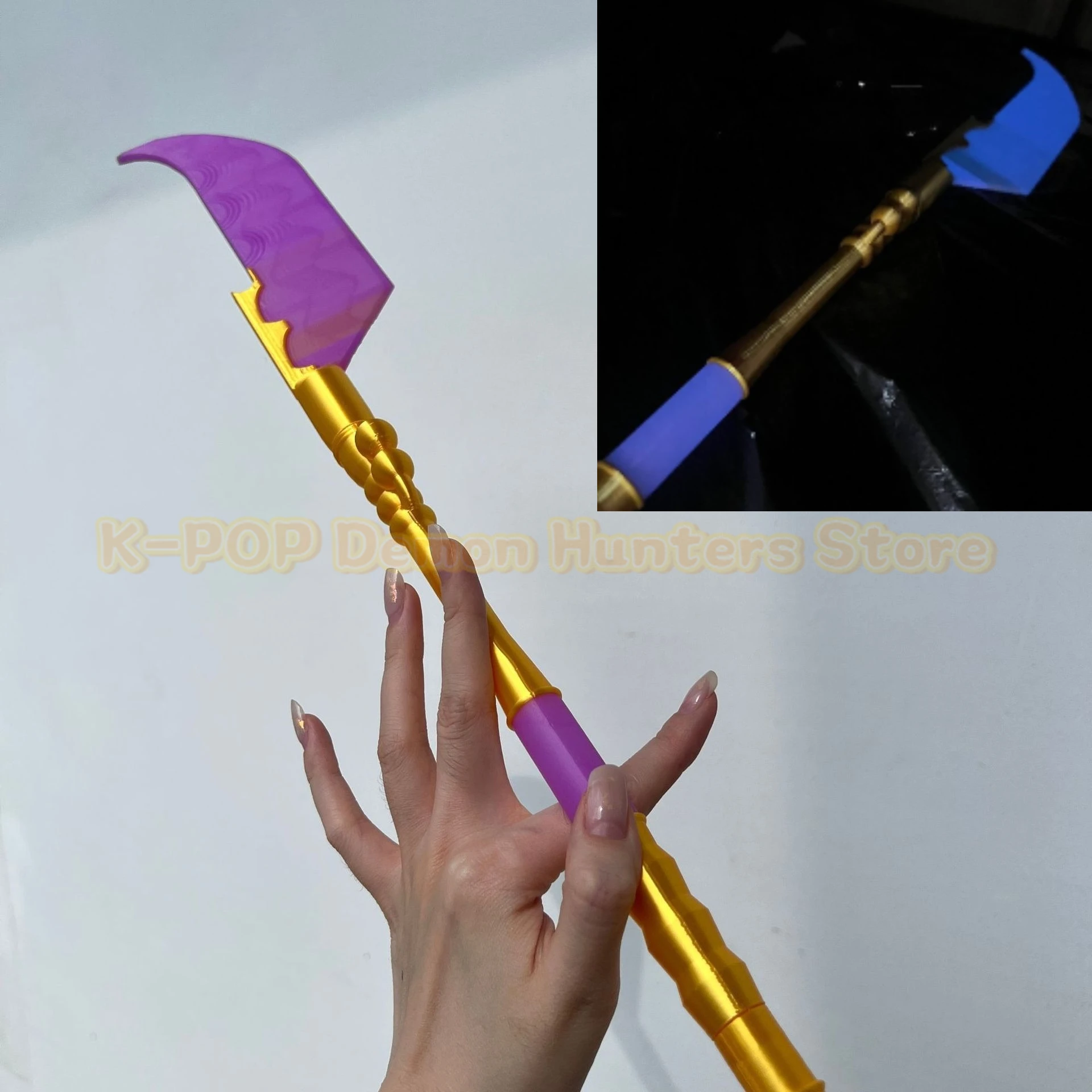 KPop の悪魔ハンター ミラ コスプレ ロングソード小道具 大人用ファンタジア変装ナイフ小道具 ハロウィン カーニバル コスチューム アクセサリー