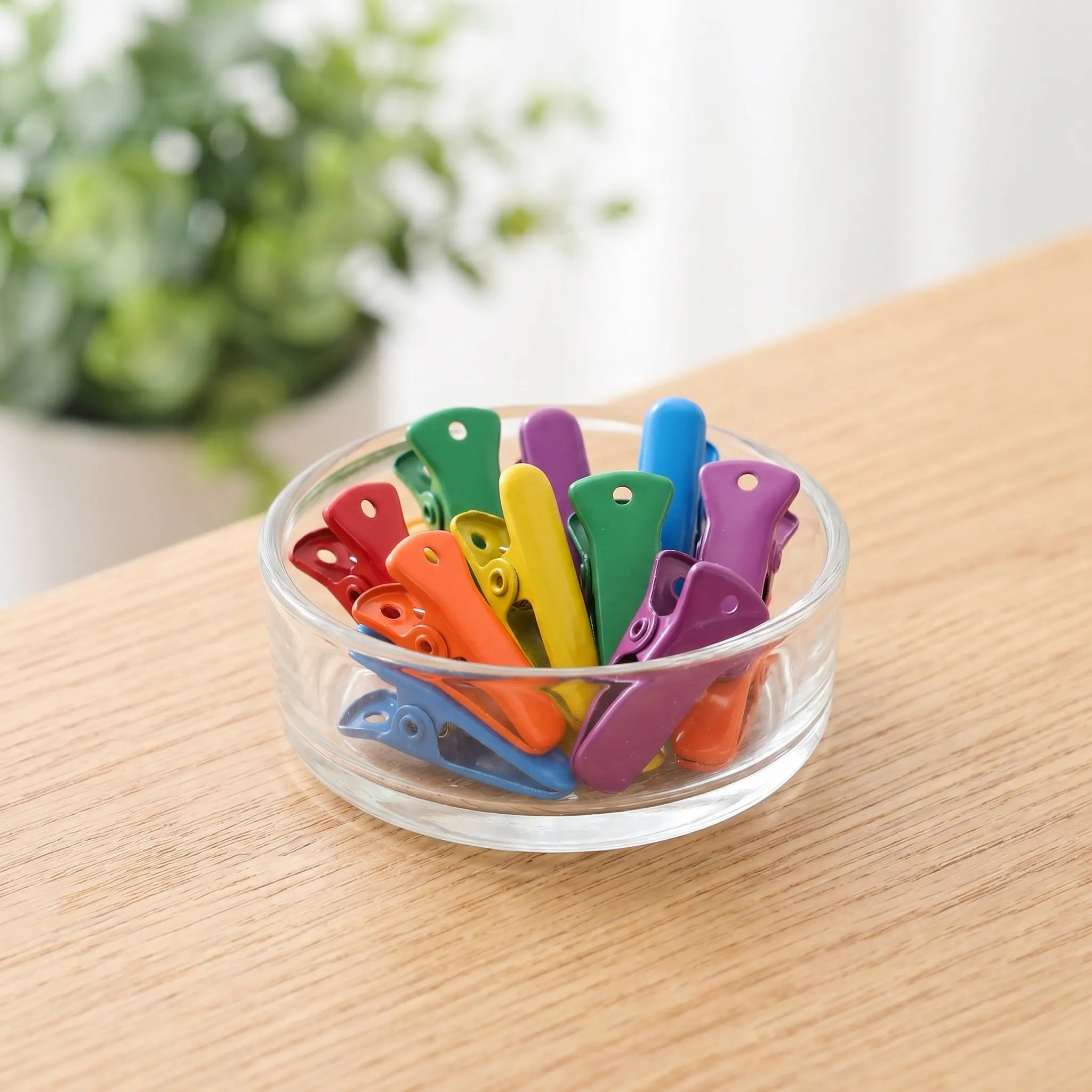 Clips de reliure couleur bonbon, pinces à papier en métal, pinces à documents épaisses, fournitures de bureau, classement du papier, organisateurs pour la maison et l'école, 12 pièces
