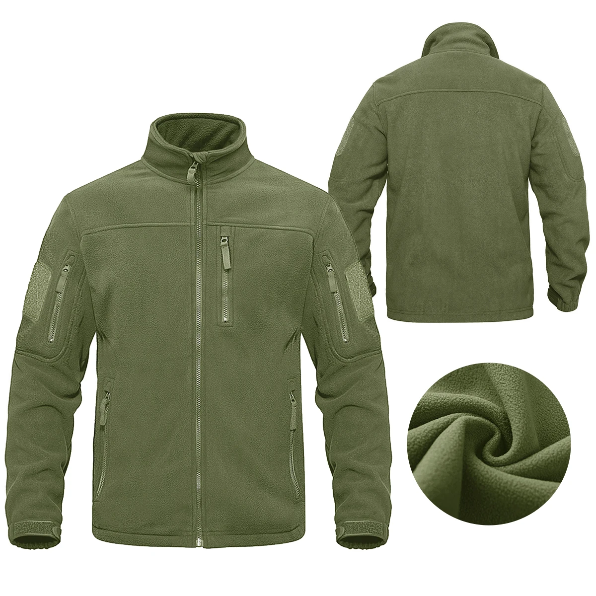 

New Outdoor Tactical Soft Shell Fleece Jacket Military Warm Hunting Clothing Camping Hiking Mountaineering Sports Hoodie