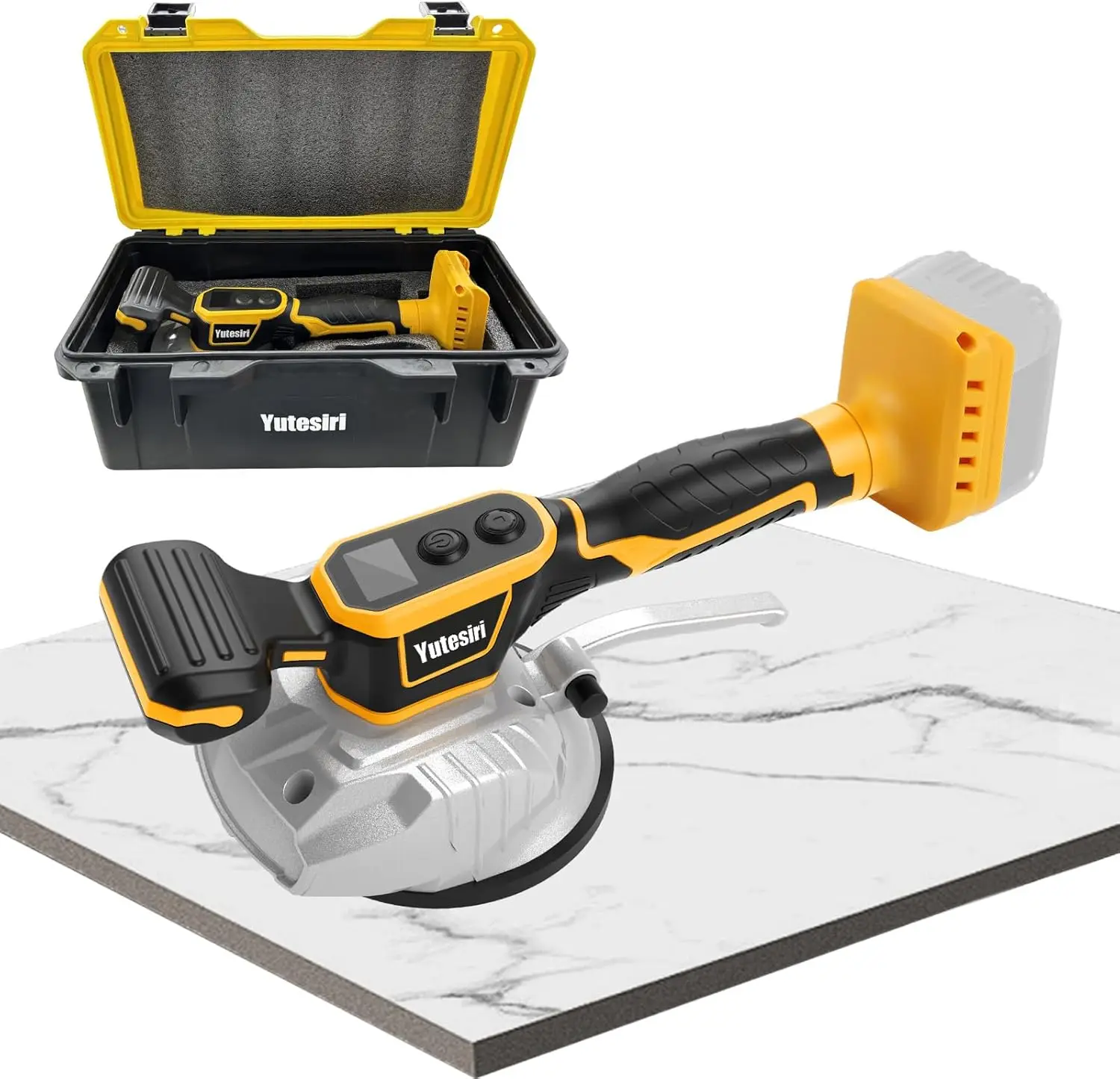 

Беспроводной инструмент для выравнивания плитки с 8-скоростной регулировкой вибрации и цифровым дисплеем для укладки напольной и настенной плитки