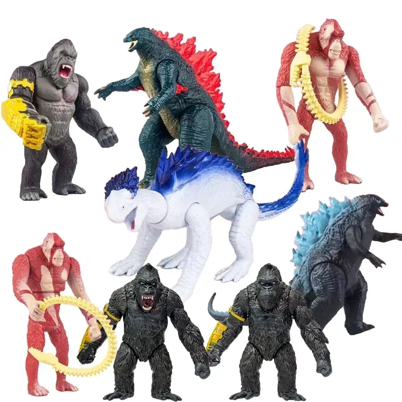 

Shimo Godzilla Model VS Kong New Empire 2024 Monster Skar King Beast Action Figure Toy Collection Children Birthday Gifts