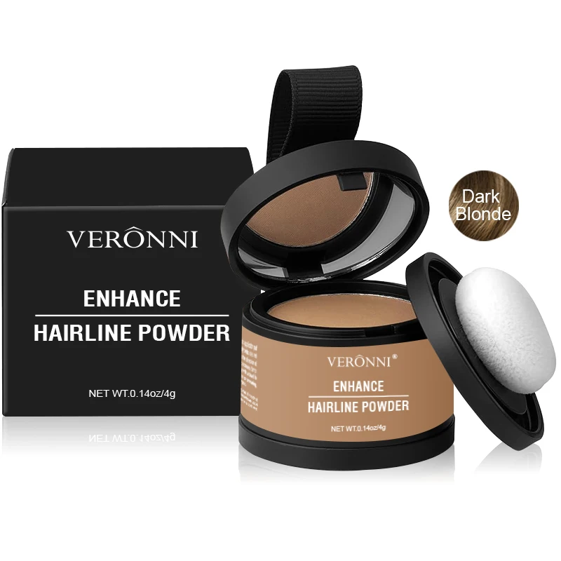 14-kleuren haarlijnpoeder Zwarte wortel omhoog Natuurlijke instant waterdichte haarlijn Schaduw Concealer Dekking Verfreparatie Vul het haar in
