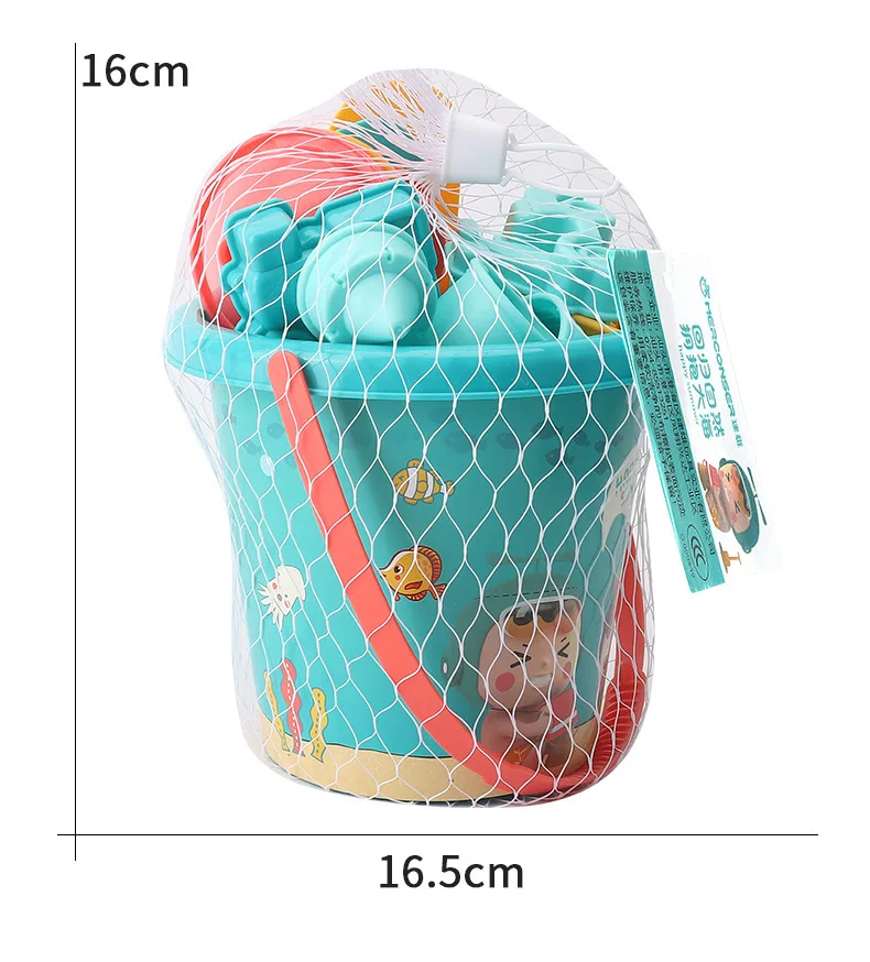 ชุดของเล่นชายหาดสำหรับเด็กในฤดูร้อน18ชิ้นเครื่องมือสำหรับพ่อแม่เด็กเล่นทรายชายหาดกลางแจ้งเครื่องมือพลั่ว