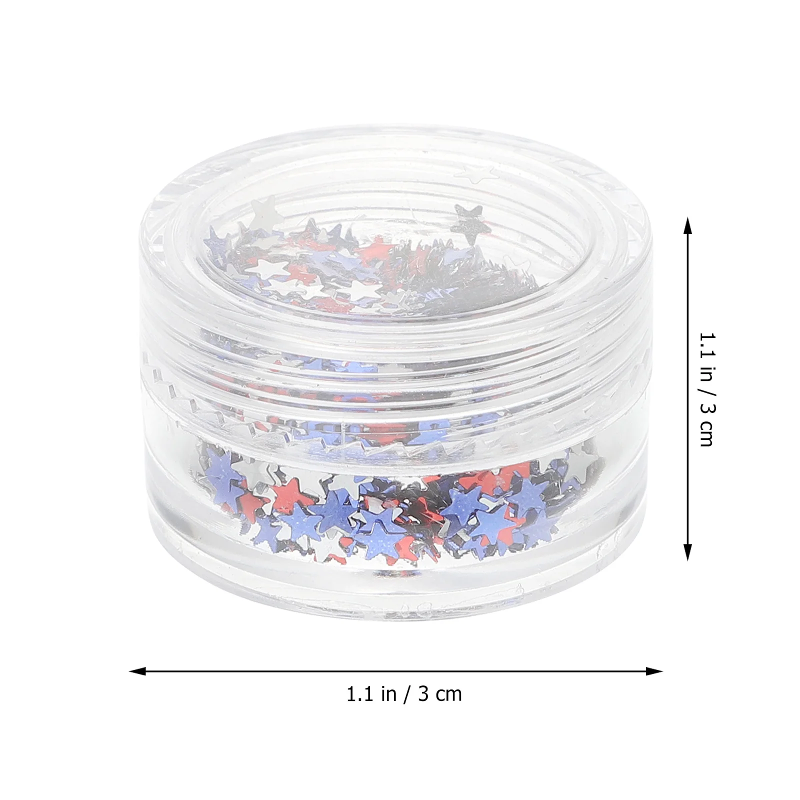 Star Shaped Nail Sequins Glitter Shine Diy Nail Art Decorations Face Case Holiday Cards Eyes Lips Cheeks