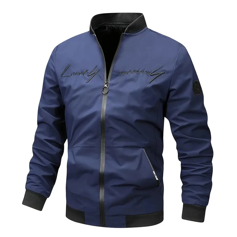 Spring New Men Casual Jacket Men Fashion Solid Windproof Slim Jacket Coat Autumn Men Outdoor Arrival Baseball Jackets Male M-5XL