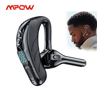 Mpow X13 Bluetooth V5.2 Single Wireless Headset Handsfree Earpiece with Microphone for Driving/Business/Office 25Hrs Android/iOS