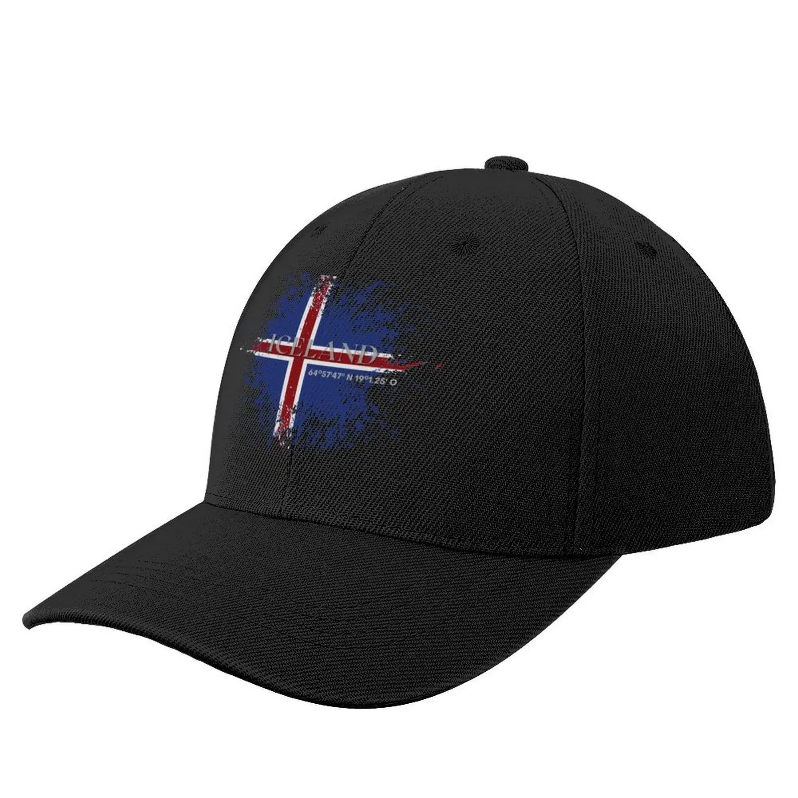 Iceland vintage grunge flag Baseball Cap derby hat New In Hat Hat Luxury Brand Golf Cap Caps Male Women's