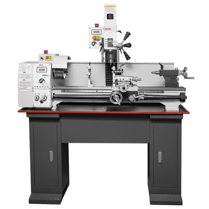 2026-FS-2550VS 1100W Turning Center with Auto Feeding Milling & Drilling CVT System 220V MT4 Spindle 4-Station Tool Post