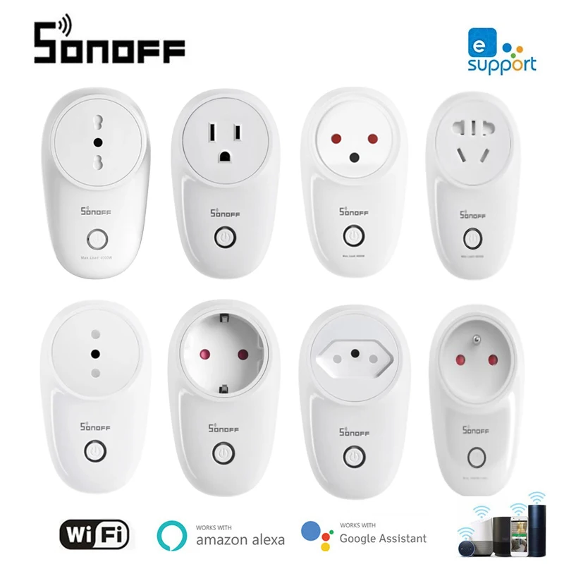 

Смарт-розетка SONOFF S26 R2 с поддержкой Wi-Fi, 16 А