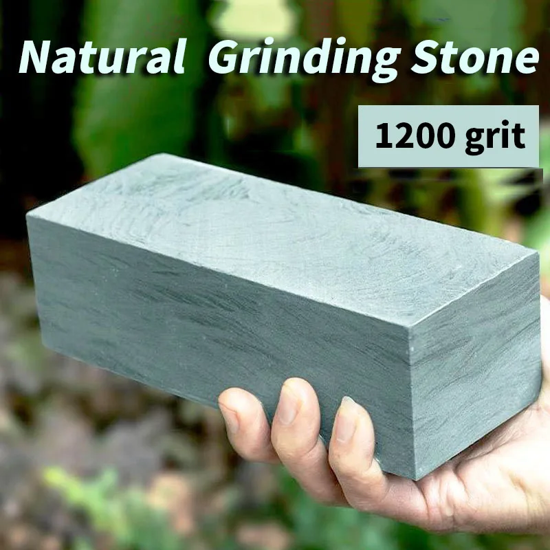 Natural Grinding stone 1200 Grit Manual Natural Whetstone Easy Pulping Kitchen Tools Pure Natural Household Guard Knife Grinder