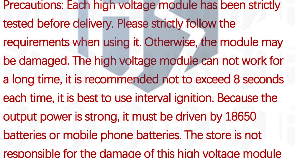 Neue 500KV 500000V Boost Schritt Up Hohe-Spannung Generator Zündspule Pulse Power Modul Zünder DC 6V-12V Hohe Spannung Generator – Detail 10