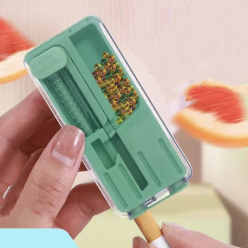 Cigarette Holder Smoking Explosion Beads Pusher Pop-up Smoke Push Ball Box DIY Ice Bead Popping Capsule Cigarette Accessories