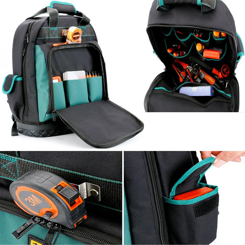 Maintenance Tools Backpack Multifunctional Canvas Wear-Resistant Large Capacity Portable Installation Electrician's Toolkit 공구가방