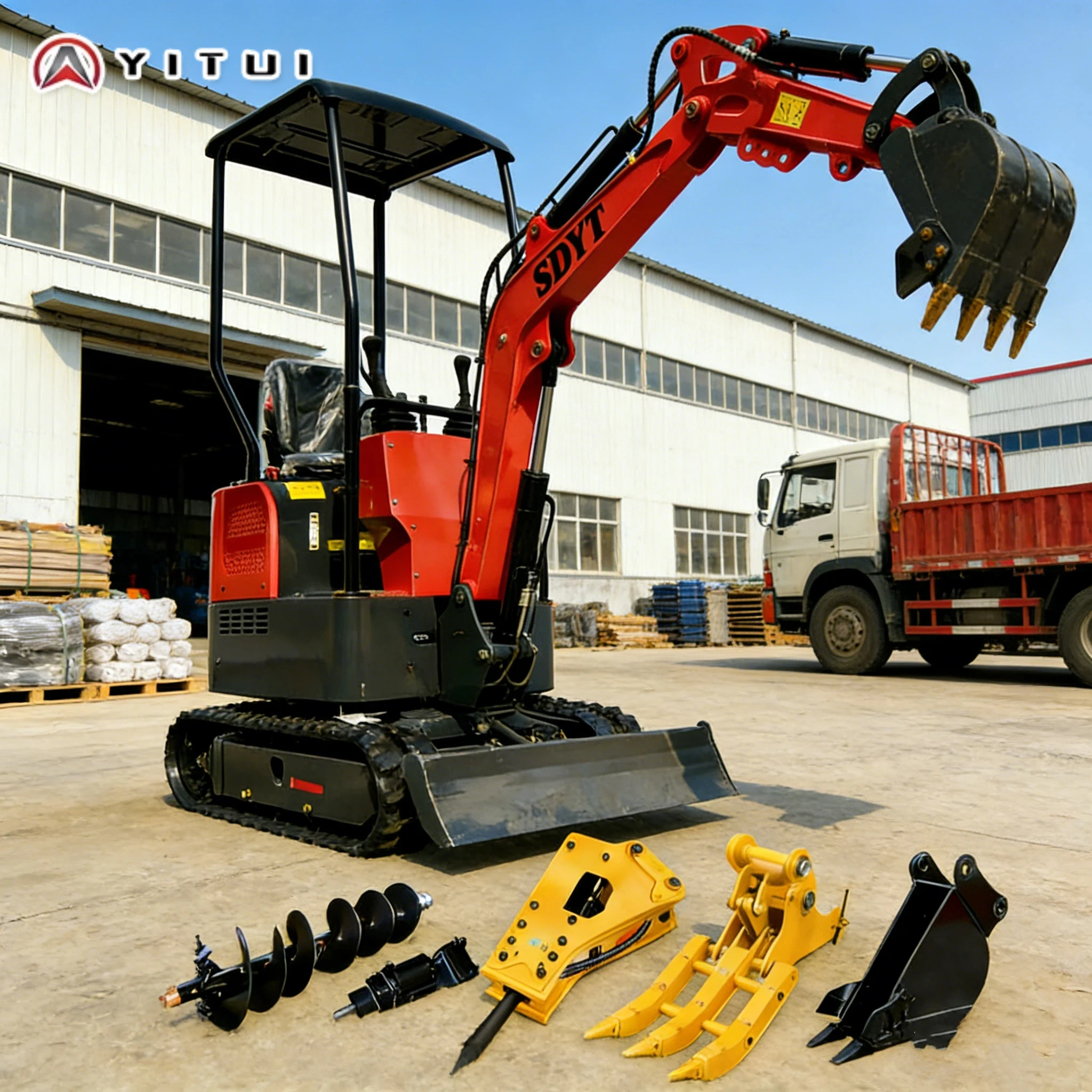 

1.2 Mini Excavator All Terrain Ce Epa Euro 5 Kubota Engine Customized Cab Multiple Auxiliary Tools Deep Digging Depth 3 Meters