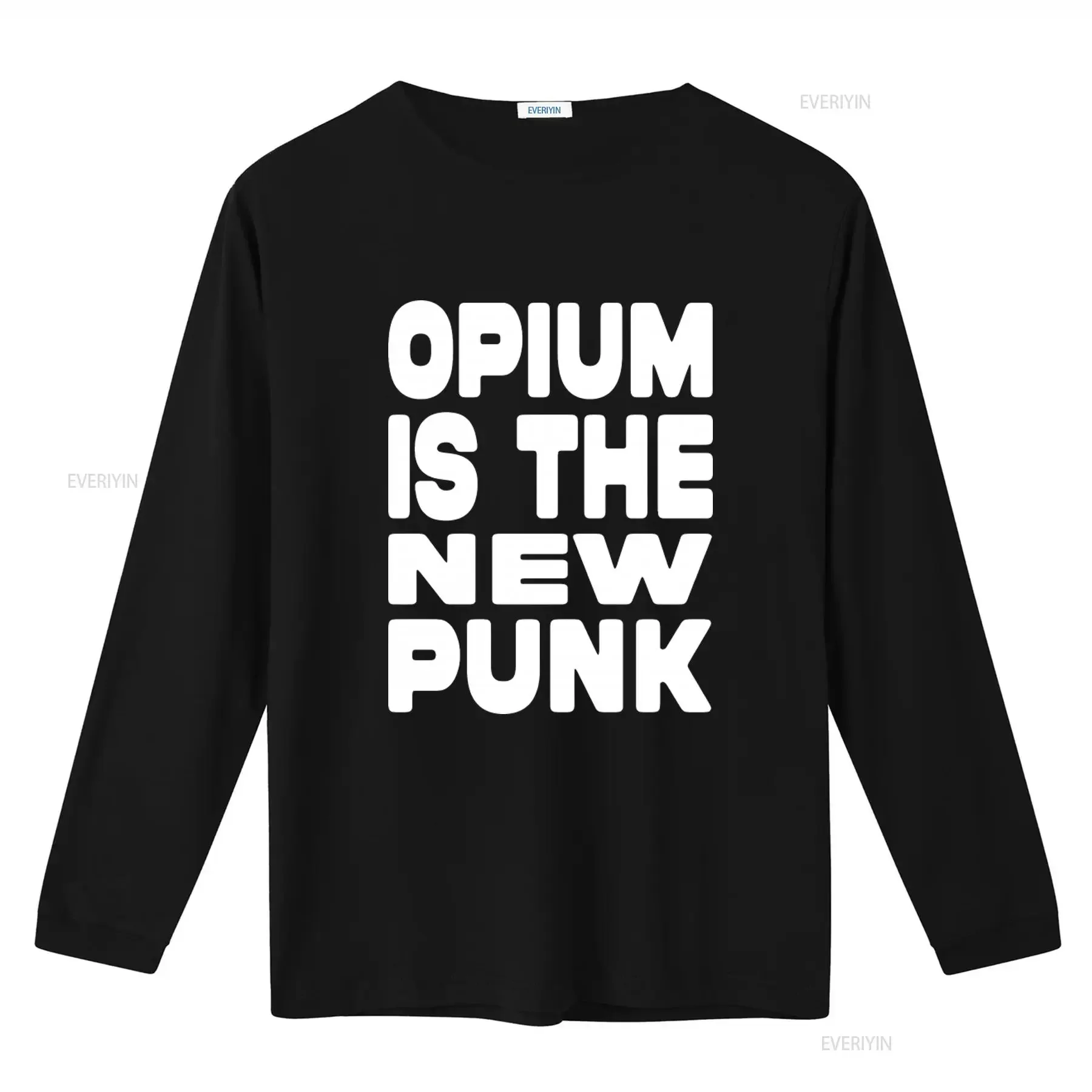 Opium Is The New Punk Y2K Streetwear T Shirt Vamp Aesthetic Merch vintage Washed Unisex streetwear Slightly Stretched
